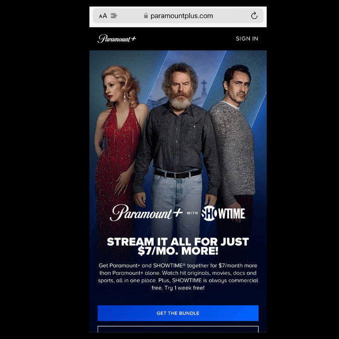 Paramount plus showtime partnership