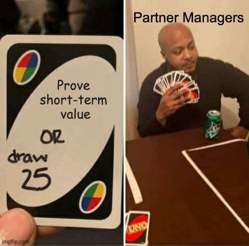 Partner managers meme.